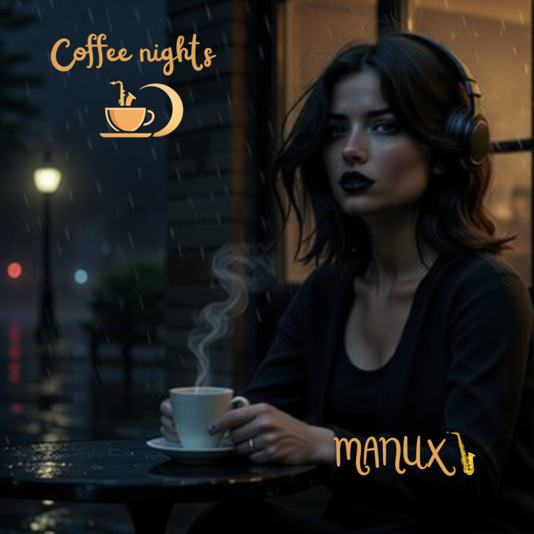 Escuchando el álbum Coffee Nights de música lo-fi para trabajar.